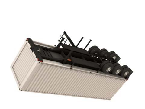 Detailed Portable Building Trailer 3D Model