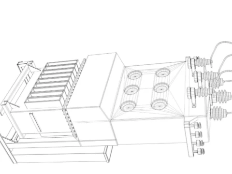 High Voltage Transformer 3D Model