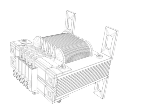 Transformator elektryczny Model 3D