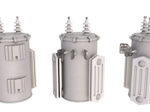 Electric Pole Transformer 3D Modell
