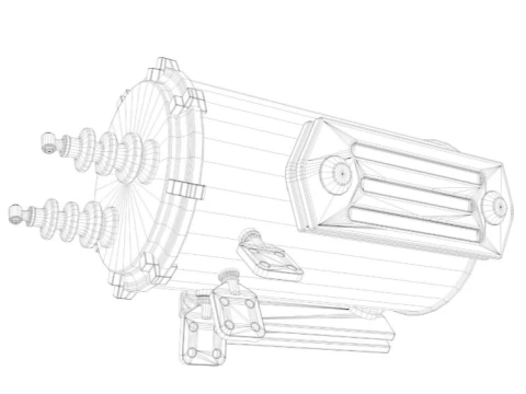 Electric Pole Transformer 3D Model
