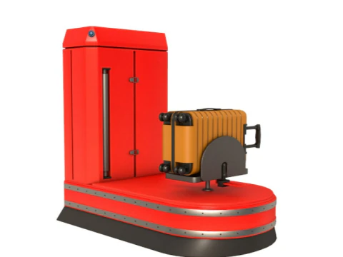 Avvolgimento di valigie aeroportuali Modello 3D