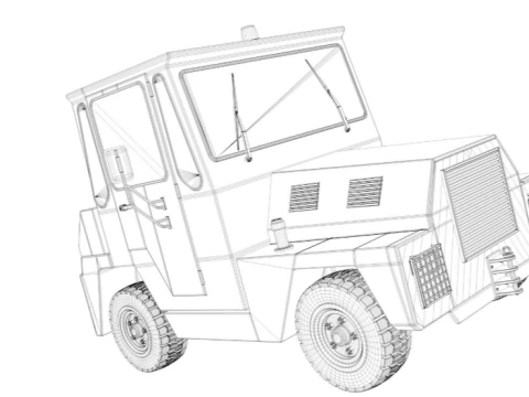 Douglas DC5 HD 03 3D Model