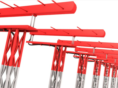 Instrument Landing System Mast Clean 3D Model