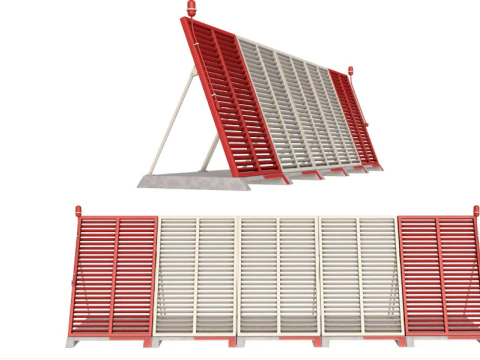 Deflector de explosi&oacute;n de chorro Modelo 3D