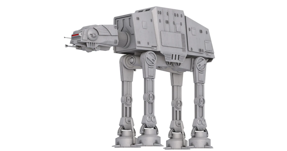 AT-AT Star Wars 3D Model .c4d .max .obj .3ds .fbx .stl .blend 