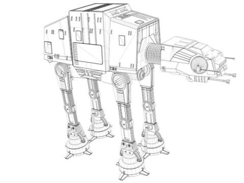 AT-AT Star Wars 3D Model