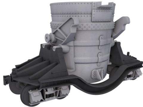 Slag Car Steel 3Dモデル