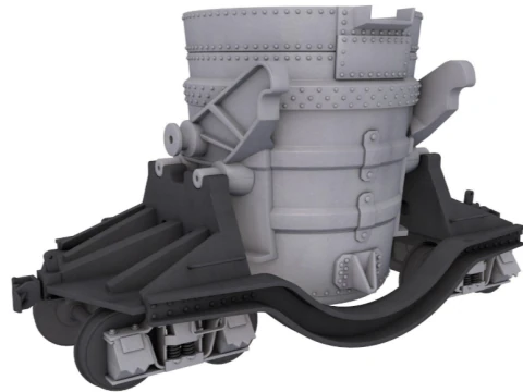 Acero para coches de escoria Modelo 3D