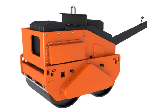 Roller Getaran Ganda yang Dipandu Tangan Model 3D