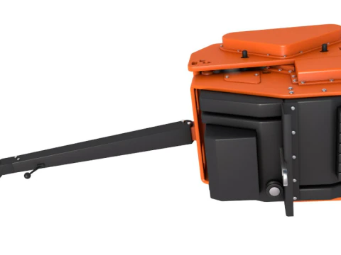 Hand Guided Double Vibratory Roller 3D Model
