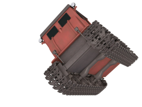 Soviet Crawler Tractor DT54 Model 3D