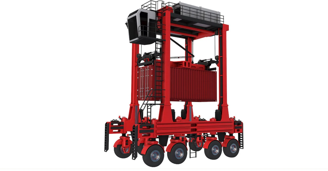 Kalmar Straddle Carrier 3D Model .c4d .max .obj .3ds .fbx .stl .blend