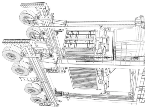 Kalmar Straddle Carrier 3D Model