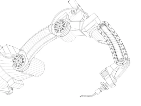 Industrieroboterarm 3D Modell