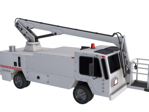 Aircraft Deicing Vehicle 3D Model