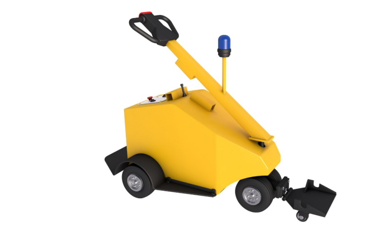 Airport Trolley Powered Tug Pusher Handle 3D Model .c4d .max .obj .3ds .fbx .stl .blend