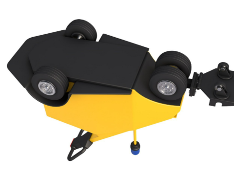 Airport Trolley Powered Tug Pusher Handle 3D Model