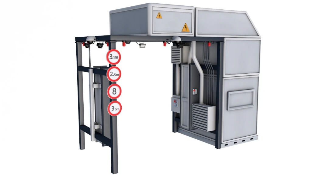 XRay Freight Scanners 3D Model .c4d .max .obj .3ds .fbx .stl .blend 