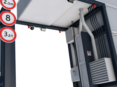 XRay Freight Scanners 3D Model