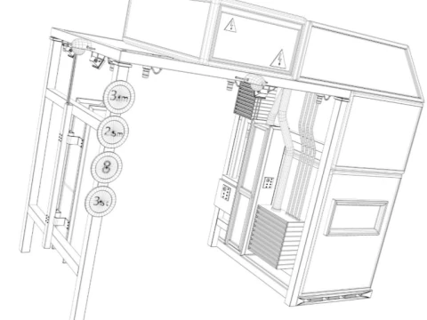 XRay Freight Scanners 3D Model
