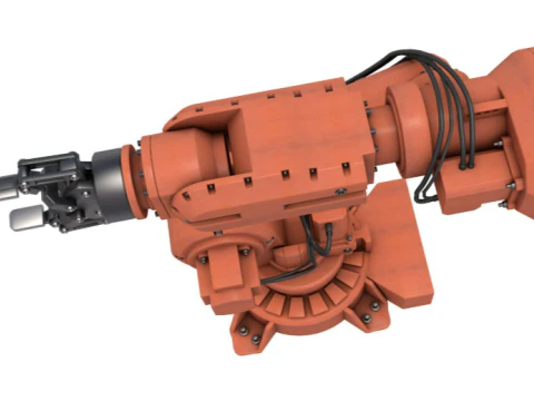 Industrial Robot Arm 3D Model