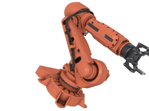Industrial Robot Arm 3D Model