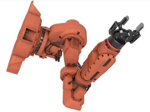 Industrial Robot Arm 3D Model