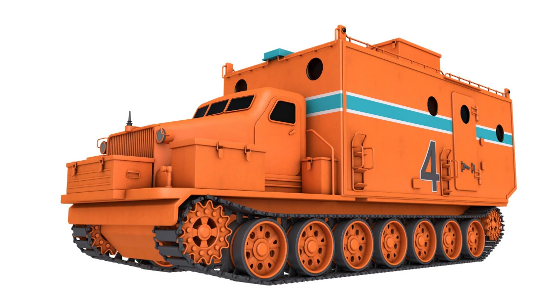 Kharkovchanka-2 Soviet Antarctic Cruisers Stt 3D Model .c4d .max .obj .3ds .fbx .stl .blend 