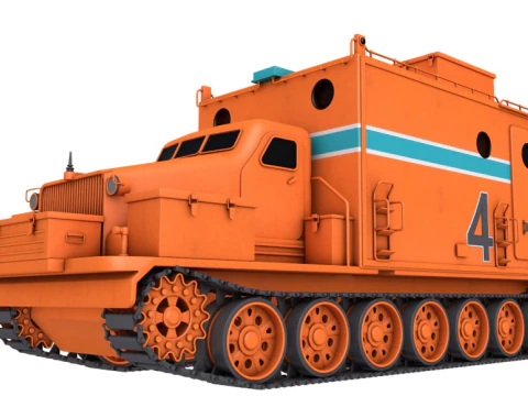 Kharkovchanka-2 苏联南极巡洋舰 Stt 3D 模型