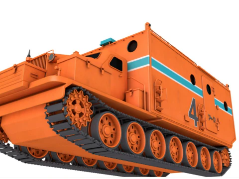 Kharkovchanka-2 Soviet Antarctic Cruisers Stt 3D Model