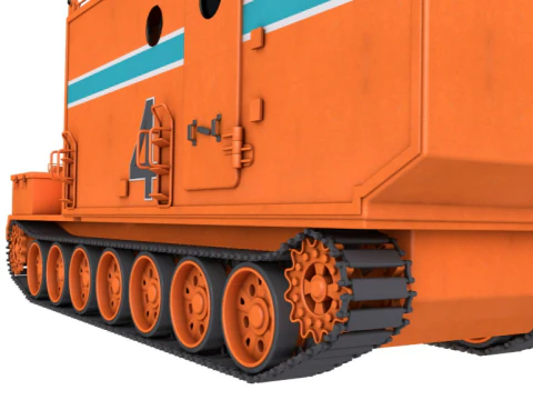 Kharkovchanka-2 Soviet Antarctic Cruisers Stt 3D Model