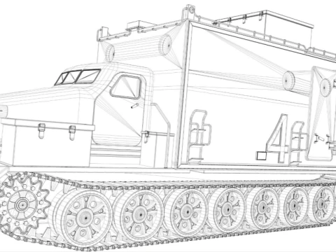 Kharkovchanka-2 Soviet Antarctic Cruisers Stt 3D Model