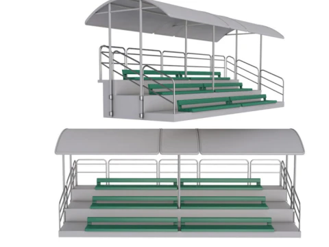 Stadium Seating Tribunes Collection 3D Model