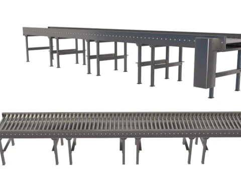 Roller Conveyors Collection 3D Model