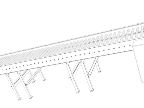 Roller Conveyors Collection 3D Model