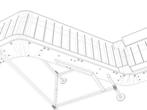 Roller Conveyors Collection 3D Model