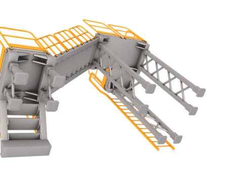 Industrial Stairs Collection 3D Model