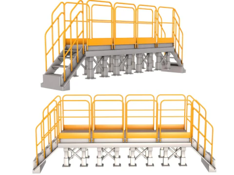 Industrial Stairs Collection 3D Model