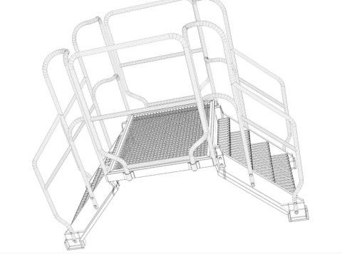 Industrial Stairs Collection 3D Model