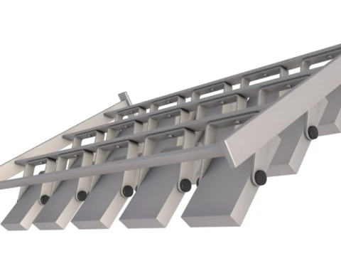 Stadium Lights Panel 3D Model
