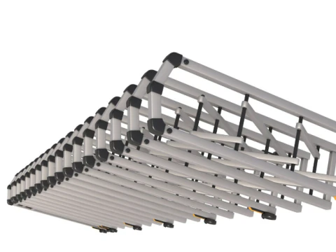 Trackless Retractable Gate 3D Model
