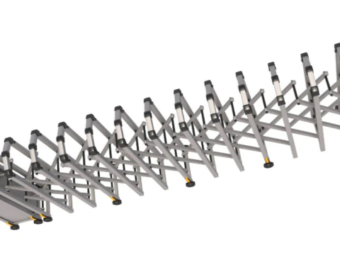 Trackless Retractable Gate 3D Model