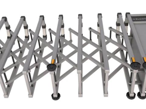 Trackless Retractable Gate 3D Model