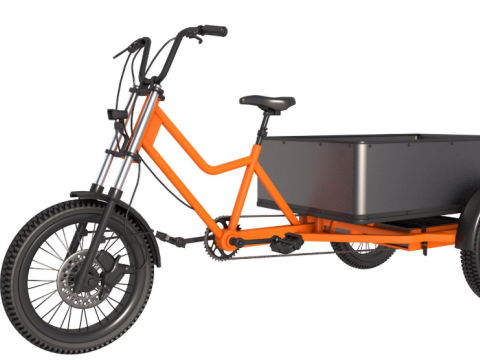 Rad Power Bike RadBurro with Cargo Box 3D 模型