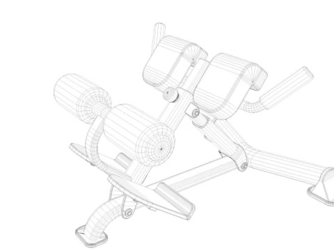 Gym Equipment Collection 3D Model