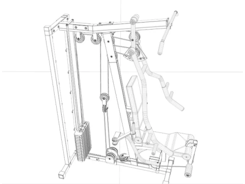 Gym Equipment Collection 3D Model