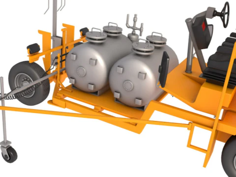 Road Marking Machine 3D Model