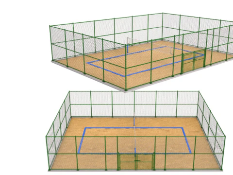 Volleyballplatz 3D Modell