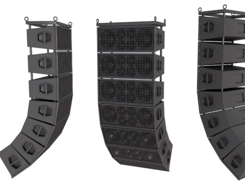 Linear Array Speaker System 3D मॉडल
